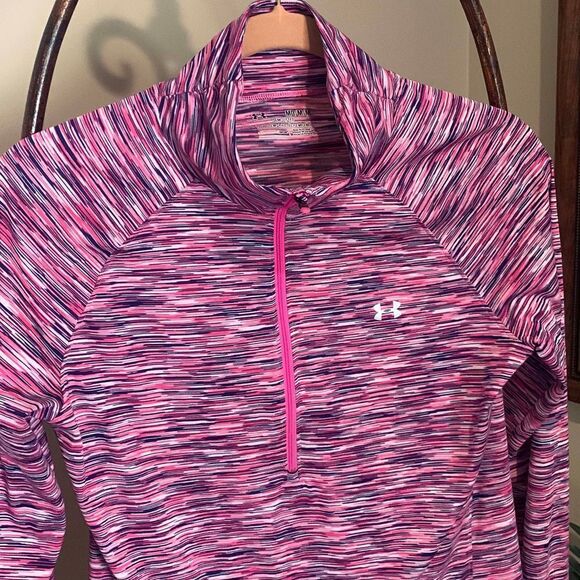 Under Armour Pink Half Zip Pullover - Picture 2 of 4